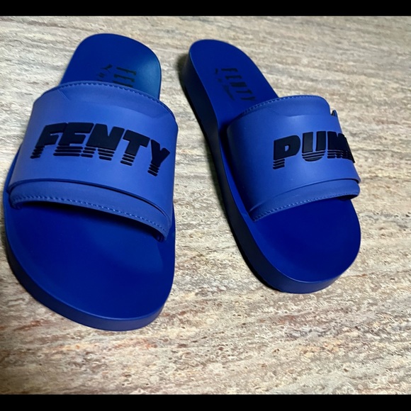Fenty Puma by Rihanna Royal blue surf slides - Picture 10 of 16